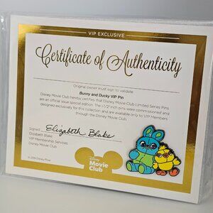 Disney Movie Club Collectors VIP Pin - Bunny and Ducky - Toy Story 4, 2019